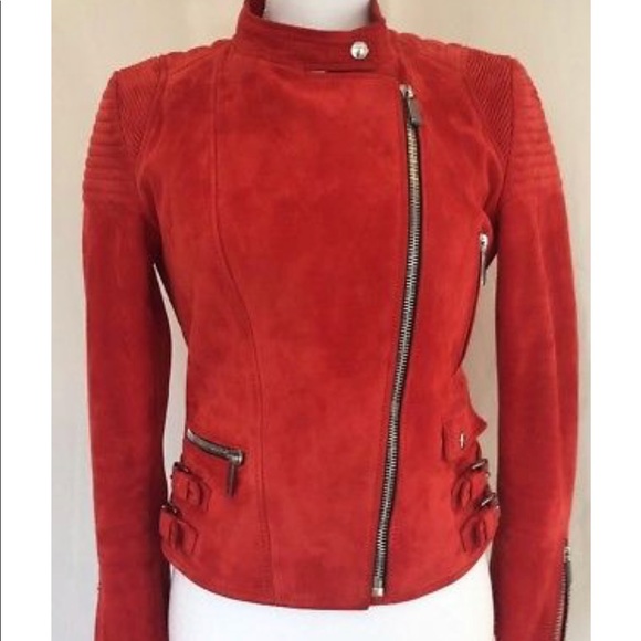 Barbara Bui Jackets & Blazers - Barbara Bui Moto biker suede jacket